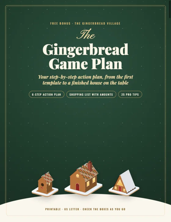 Cover of the free bonus: The Gingerbread Game Plan
